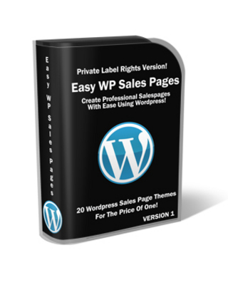 Product picture Easy WP Sales Pages (PLR)